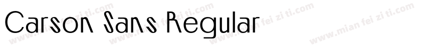 Carson Sans Regular字体转换